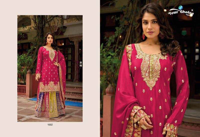 Your choice Ethnic Heavy Chinon Salwar Kameez Wholesale Catalog