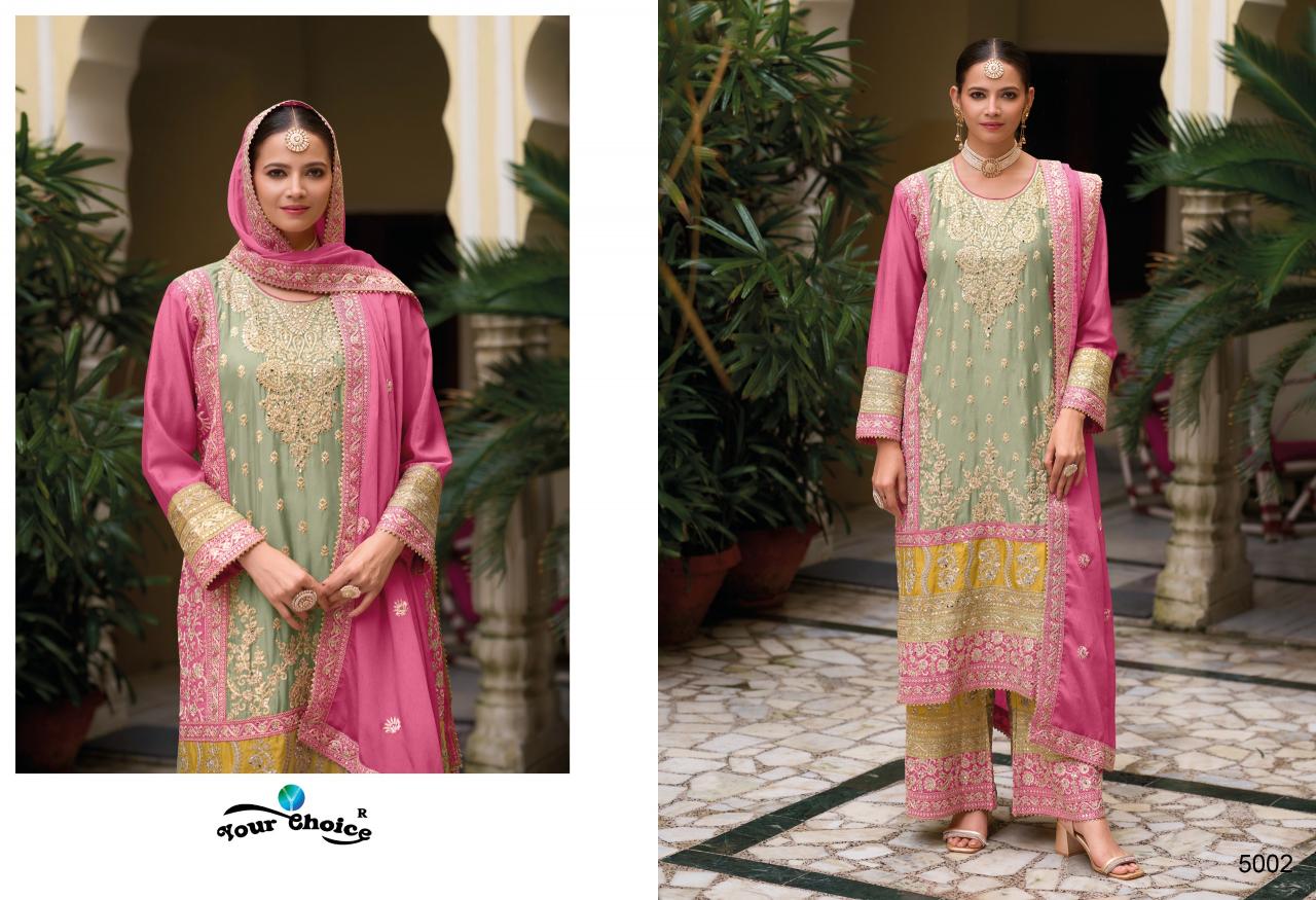 Your Choice Galaxy 5 Chinon Designer Salwar Kameez Wholesale Catalog
