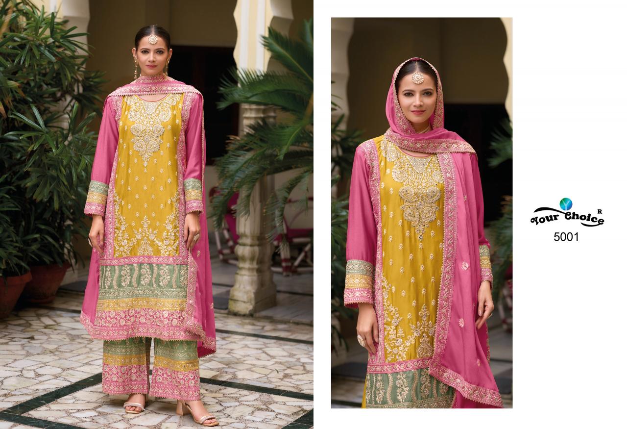 Your Choice Galaxy 5 Chinon Designer Salwar Kameez Wholesale Catalog