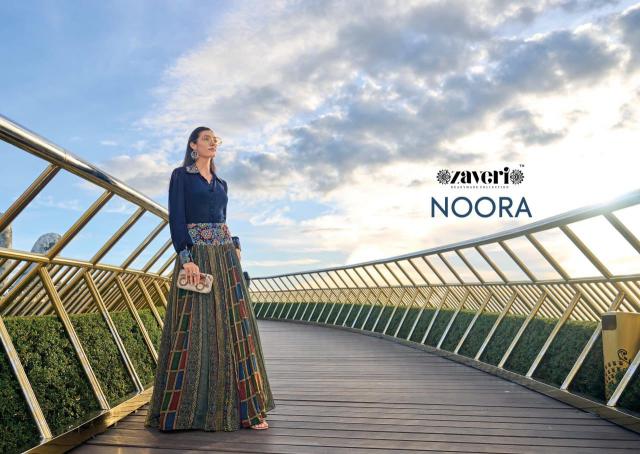 Zaveri Noora Chinon Indo Western Fancy Dress Wholesale Catalog