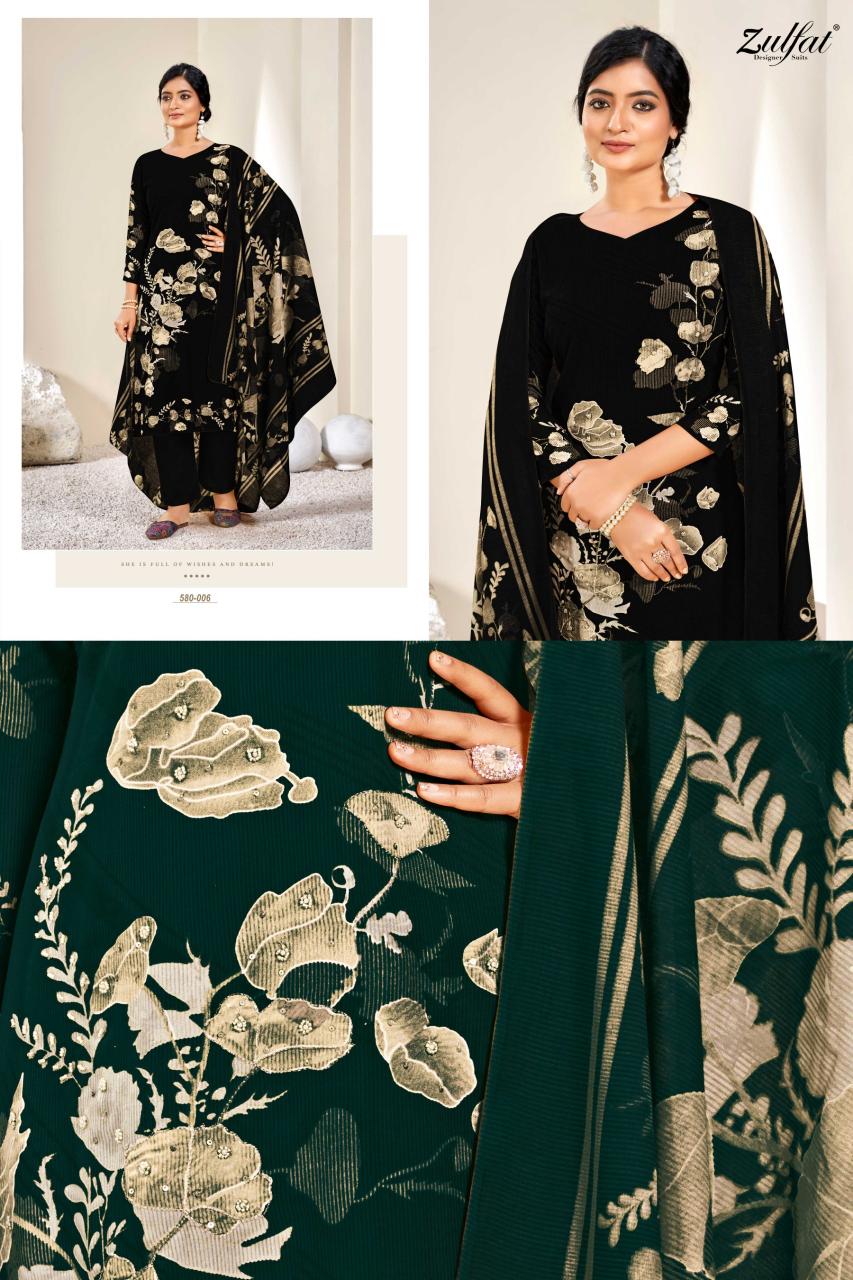 Zulfat Zahavi Vol 4 Digital Printed Dress Material Wholesale Catalog