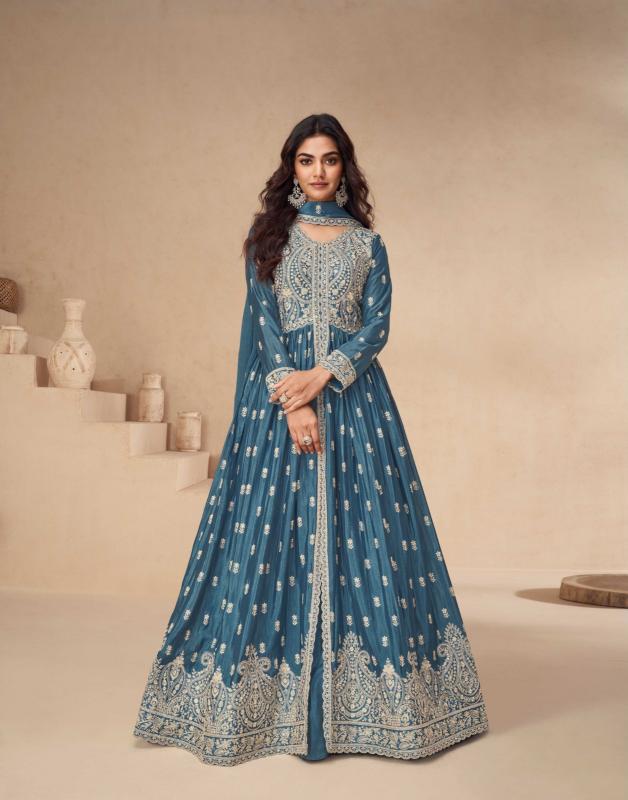 Aashirwad Rakhi Chinon Silk lehenga kurti online india