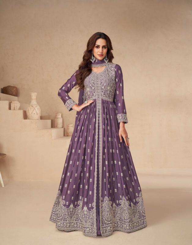 Aashirwad Rakhi Chinon Silk lehenga kurti online india