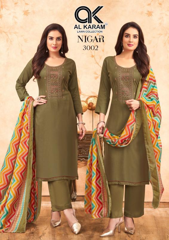 Al Karam Nigar Vol 3 Designer Rayon wholesale dress materials suppliers in bangalore