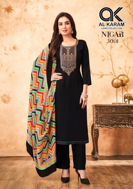 Al Karam Nigar Vol 3 Designer Rayon wholesale dress materials suppliers in bangalore