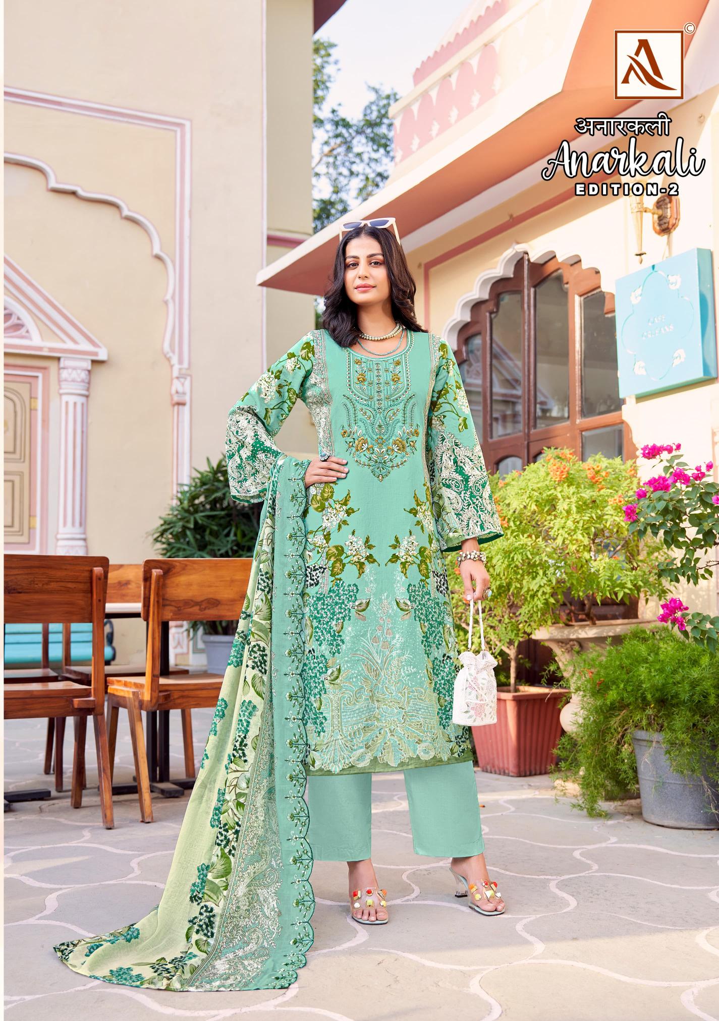 Alok Anarkali Vol 2 wholesale ladies dress material suppliers in hyderabad
