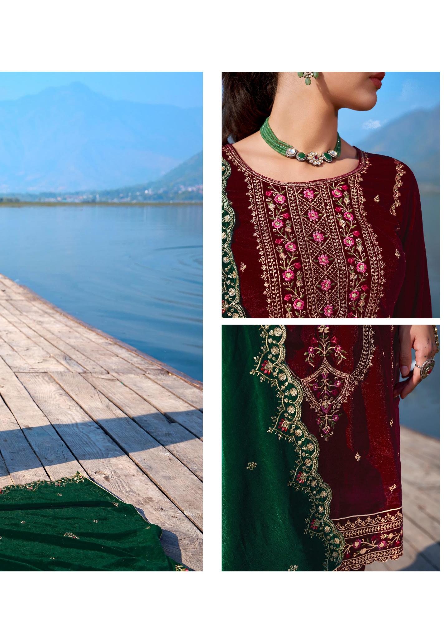 Alok Parampara 2 Premium Velvet Designer Dress Material Wholesale Catalog