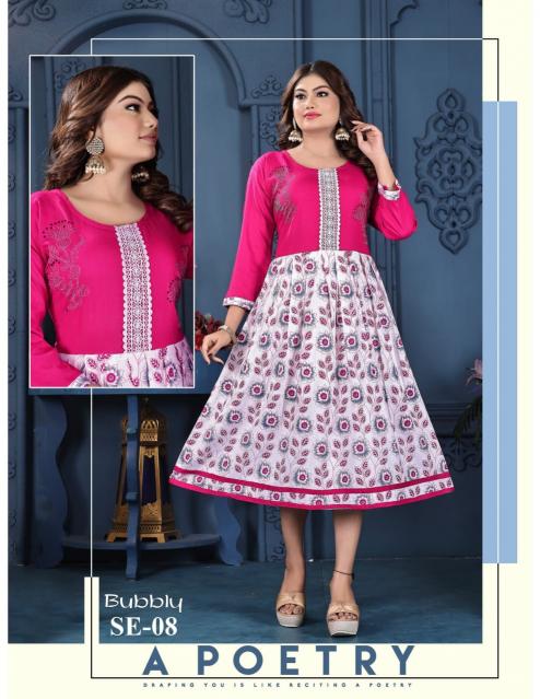 Beauty Queen Bubbly cheap fabric online india for kurtis 