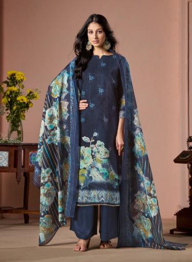 Belliza Sabaa Digital Printed heavy indian work dress material wholesale catalogue