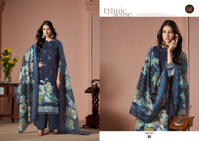 Belliza Sabaa Digital Printed heavy indian work dress material wholesale catalogue