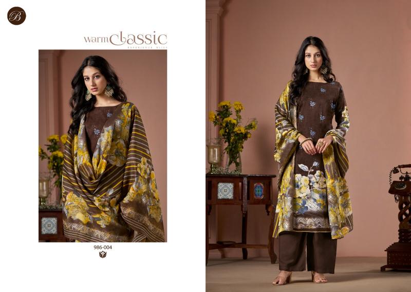 Belliza Sabaa Digital Printed heavy indian work dress material wholesale catalogue