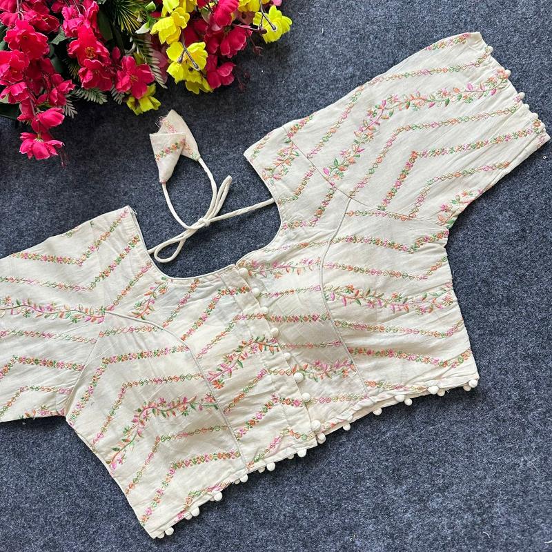 Blousewala Pure Camric Cotton Diable Blouse Vol 2