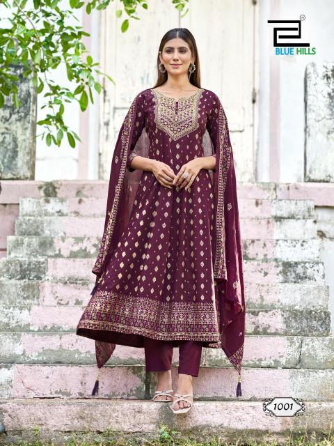 Blue Hills Samaira Rayon Kurti Wholesale Catalog 