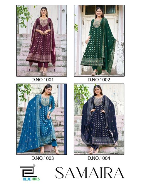 Blue Hills Samaira Rayon Kurti Wholesale Catalog 