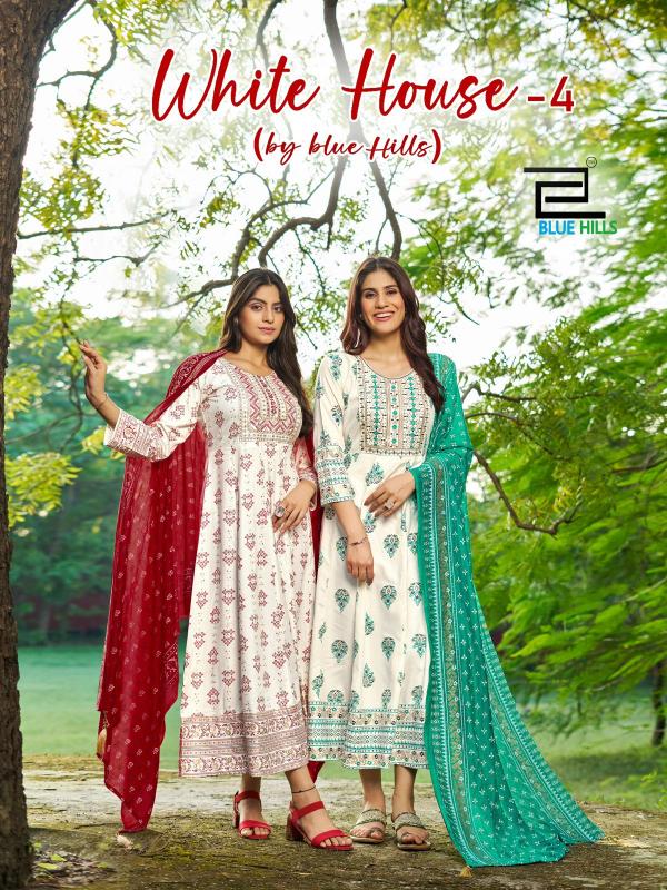 Blue Hills White House Vol 4 beautiful kurti xxl size online shopping india