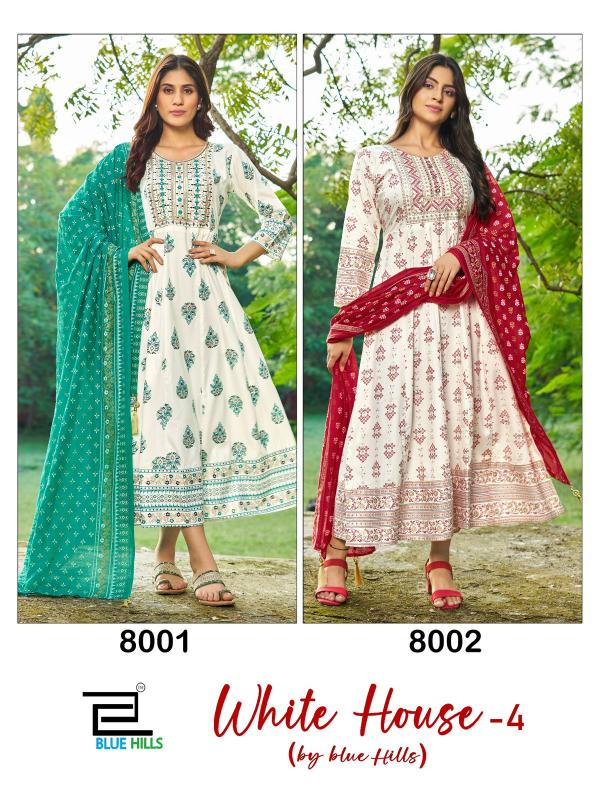 Blue Hills White House Vol 4 beautiful kurti xxl size online shopping india
