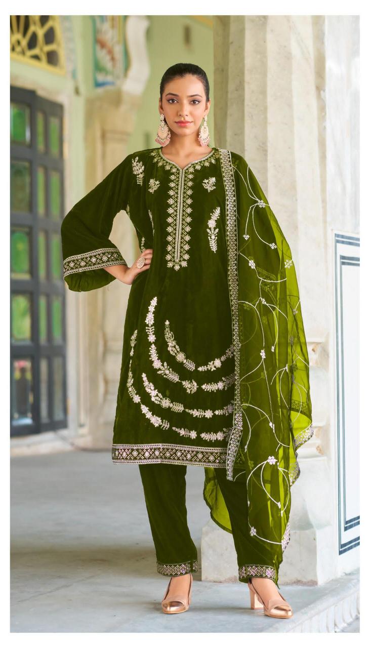 Deepsy Suits 635 EFGH Velvet with embroidery Salwar Kameez Wholesale Catalog
