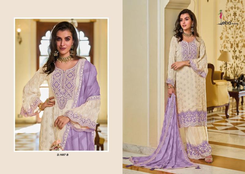 Eba Zarkash Color Edition Chinon Embroidered Ready Made Salwar Kameez Wholesale Catalog