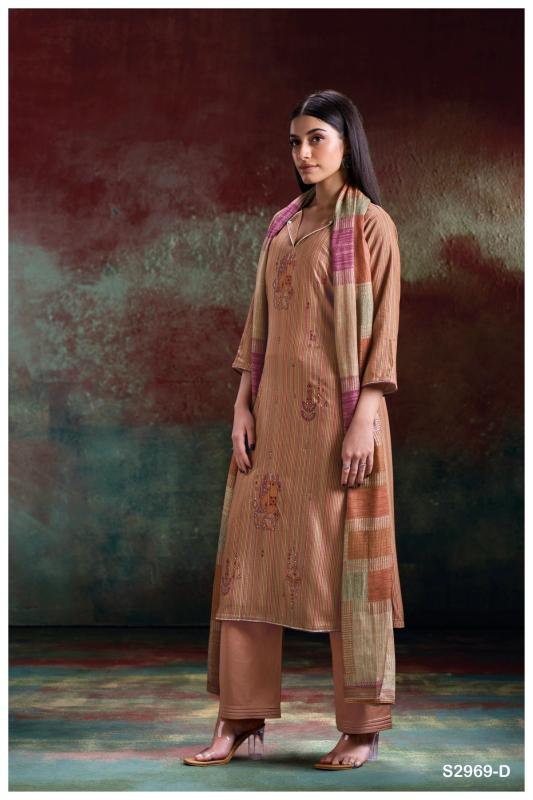 Ganga Kyine 2969 Premium Pure Pashmina Dobby Salwar Kameez Wholesale Catalog