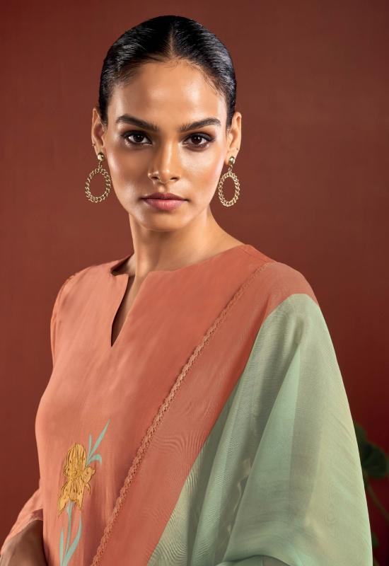 Ganga Lucella 2882 Premium Pure Bemberg Silk Salwar Kameez Wholeslae Catalog