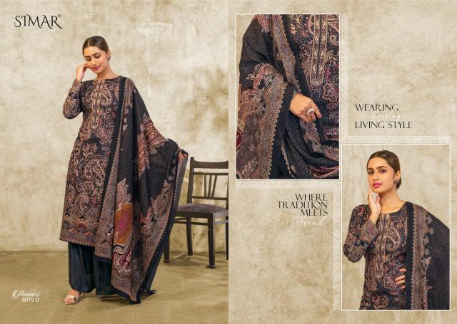 Glossy Simar Awaari Pure Viscose Pashmina Digital Printed Salwar Kameez Wholesale Catalog