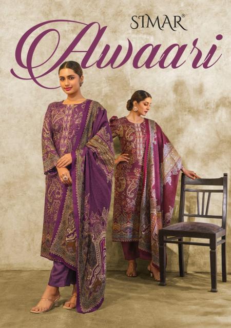 Glossy Simar Awaari Pure Viscose Pashmina Digital Printed Salwar Kameez Wholesale Catalog