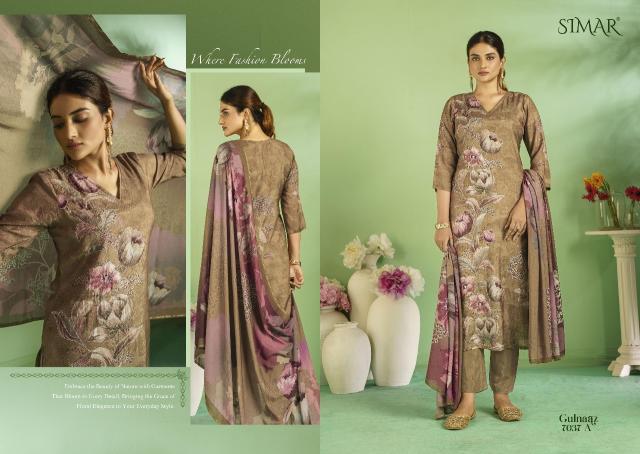 Glossy Simar Gulnaaz Viscose Pashmina Digital Printed Salwar Kameez Wholesale Catalog