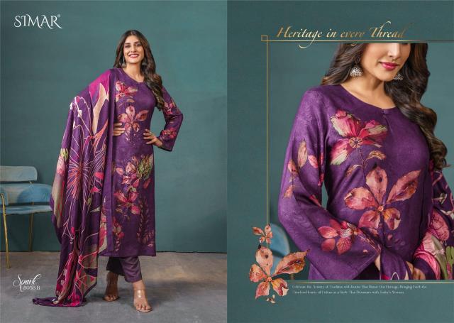 Glossy Simar Sanaz Digital Printed Salwar Suit Wholesale catalog