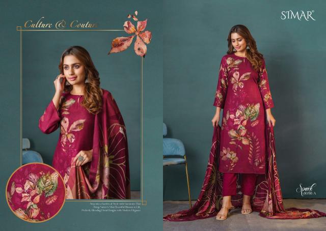 Glossy Simar Sanaz Digital Printed Salwar Suit Wholesale catalog