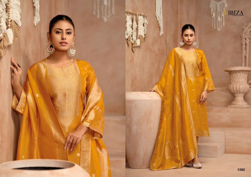 Ibiza Gulmohar Pure Banglory Silk Jacquard Salwar Kameez Wholesale Catalog