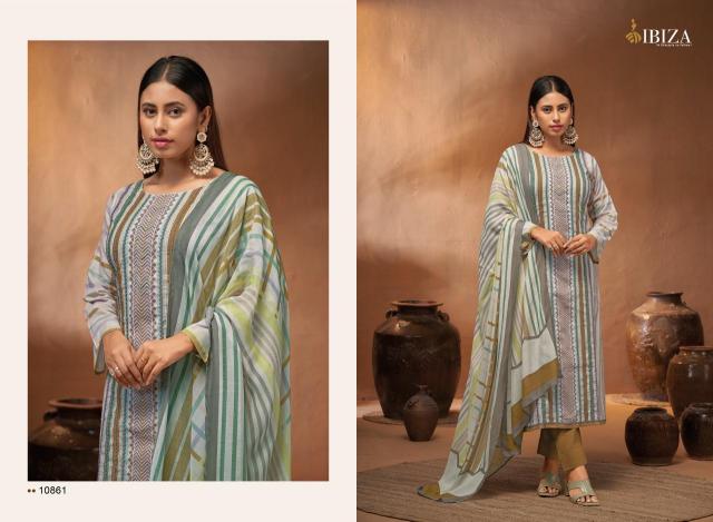Ibiza Nooriat Pure Linen Cotton Digital Prints Salwar Suits Wholesale catalog