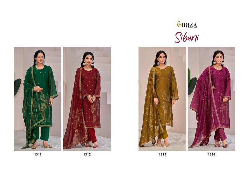 Ibiza Sibani Pure Banglory Silk Jacquard Salwar Kameez Wholesale Catalog
