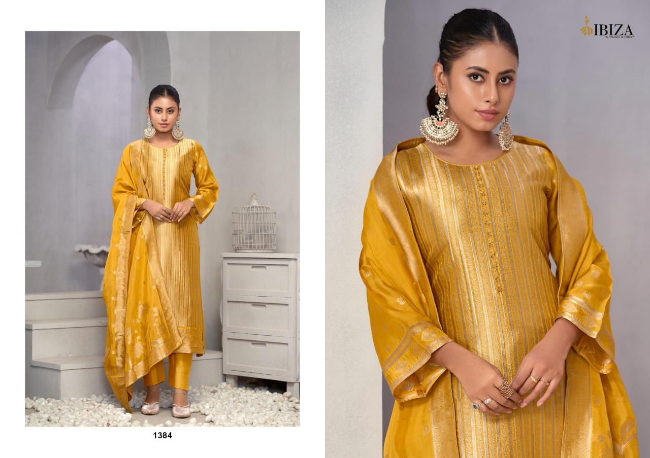 Ibiza Vihani Pure Banglory Silk Jacquard Salwar Kameez Wholesale Catalog