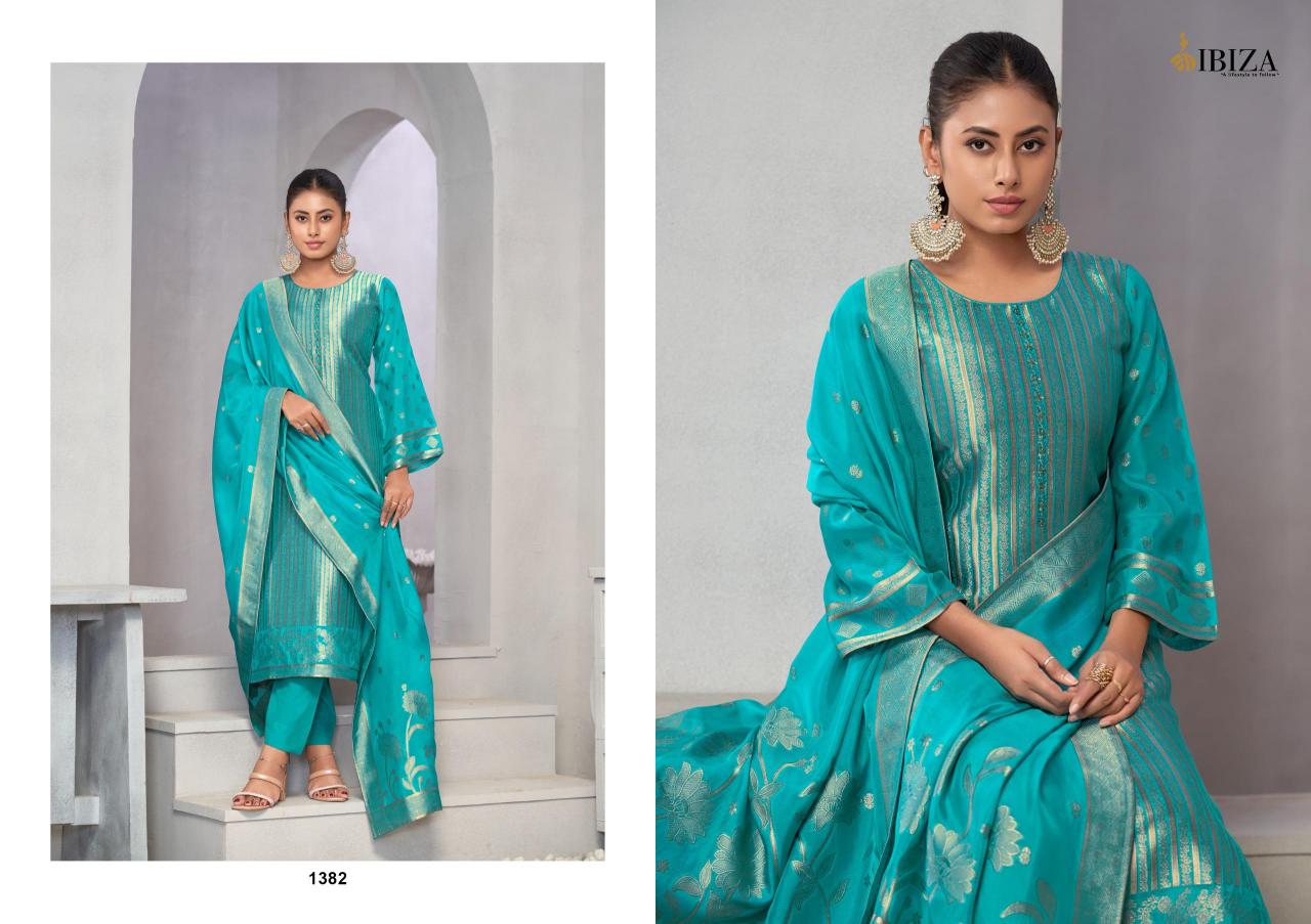 Ibiza Vihani Pure Banglory Silk Jacquard Salwar Kameez Wholesale Catalog