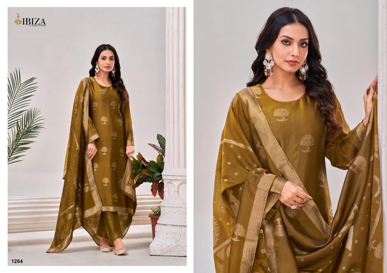 Ibiza Zahanvi Pure Banglory Silk Jacquard Salwar Kameez Wholesale Catalog