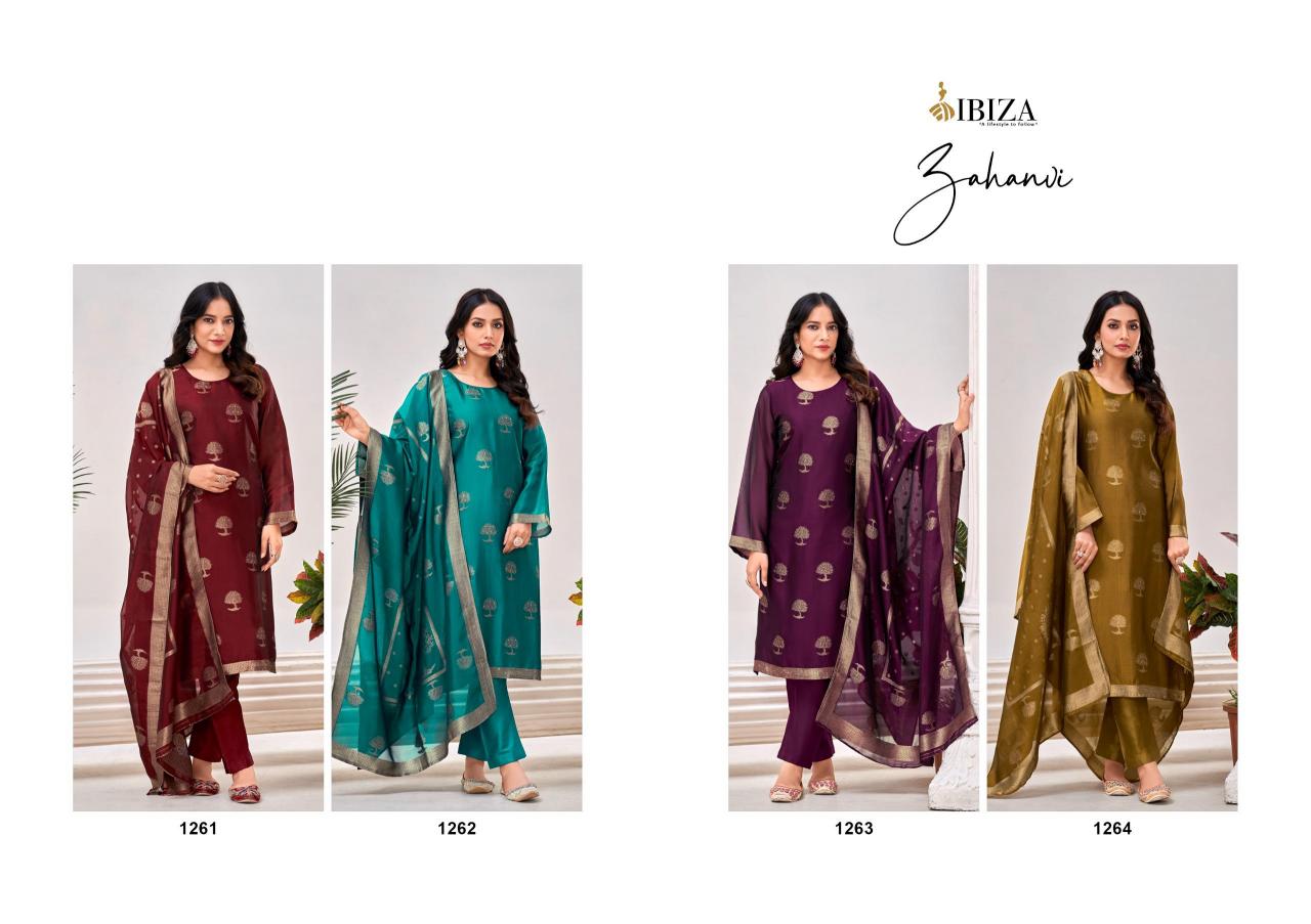 Ibiza Zahanvi Pure Banglory Silk Jacquard Salwar Kameez Wholesale Catalog