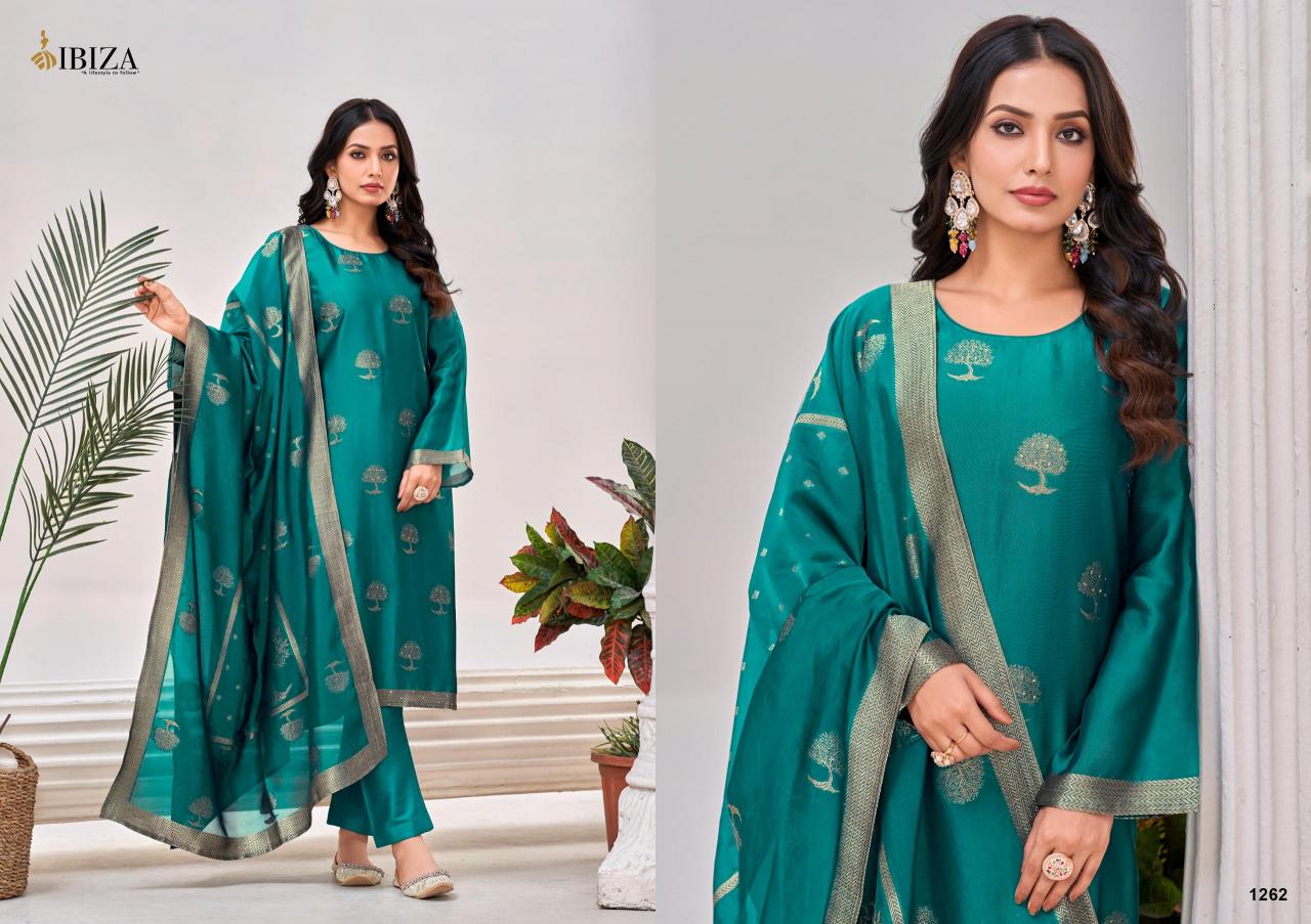 Ibiza Zahanvi Pure Banglory Silk Jacquard Salwar Kameez Wholesale Catalog