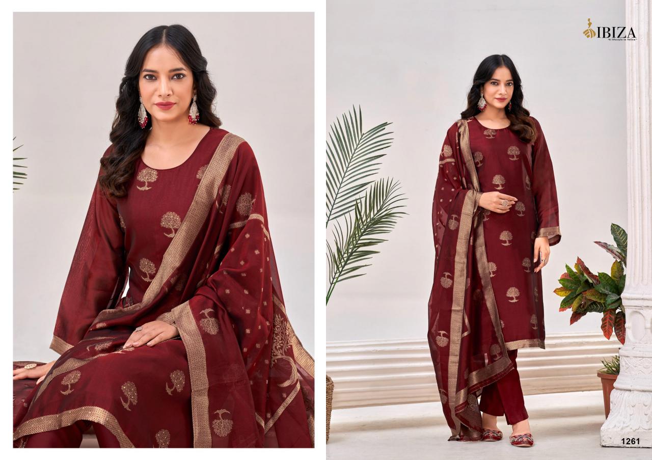Ibiza Zahanvi Pure Banglory Silk Jacquard Salwar Kameez Wholesale Catalog