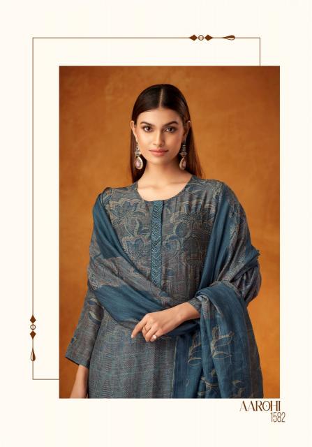 Itrana Sahiba Aarohi Muslin Silk Digital Printed Salwar Kameez Wholesale Catalog