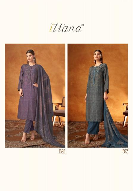 Itrana Sahiba Aarohi Muslin Silk Digital Printed Salwar Kameez Wholesale Catalog