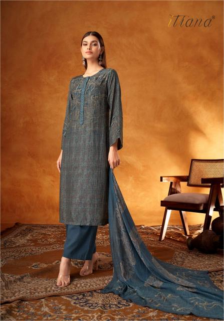 Itrana Sahiba Aarohi Muslin Silk Digital Printed Salwar Kameez Wholesale Catalog