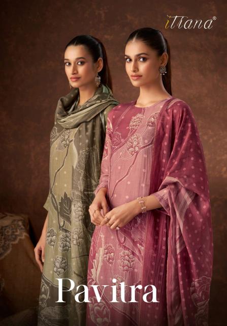 Itrana Sahiba Pavitra Muslin Silk Digital Printed Salwar Kameez Wholesale Catalog