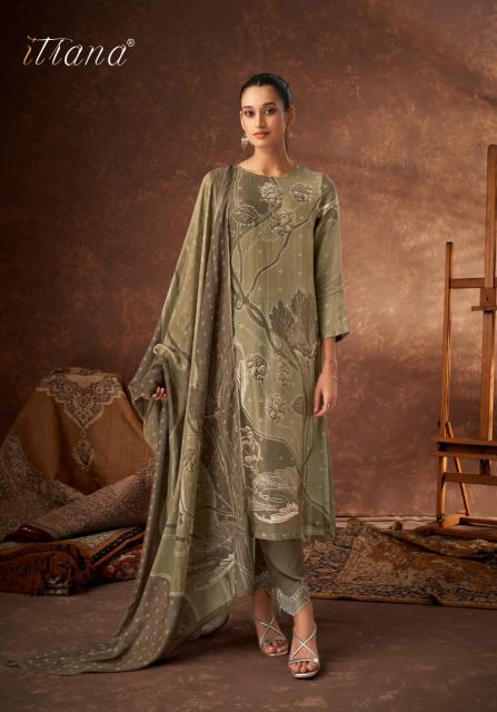 Itrana Sahiba Pavitra Muslin Silk Digital Printed Salwar Kameez Wholesale Catalog