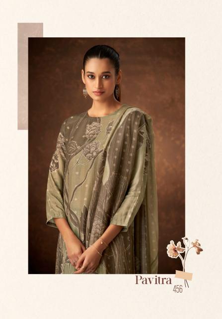 Itrana Sahiba Pavitra Muslin Silk Digital Printed Salwar Kameez Wholesale Catalog