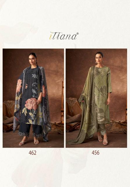 Itrana Sahiba Pavitra Muslin Silk Digital Printed Salwar Kameez Wholesale Catalog