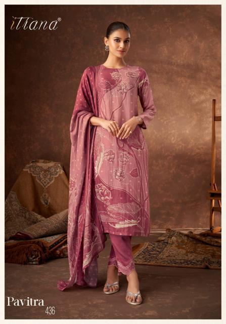 Itrana Sahiba Pavitra Muslin Silk Digital Printed Salwar Kameez Wholesale Catalog