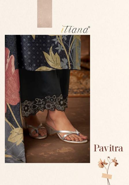 Itrana Sahiba Pavitra Muslin Silk Digital Printed Salwar Kameez Wholesale Catalog
