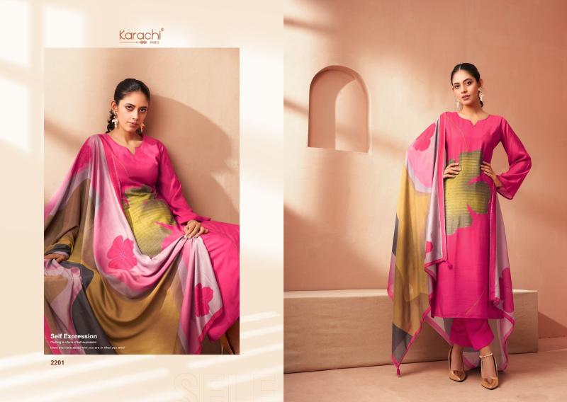 Kesar Karachi Blossom Pure Muslin Digital Printed Salwar Suits wholesale catalog