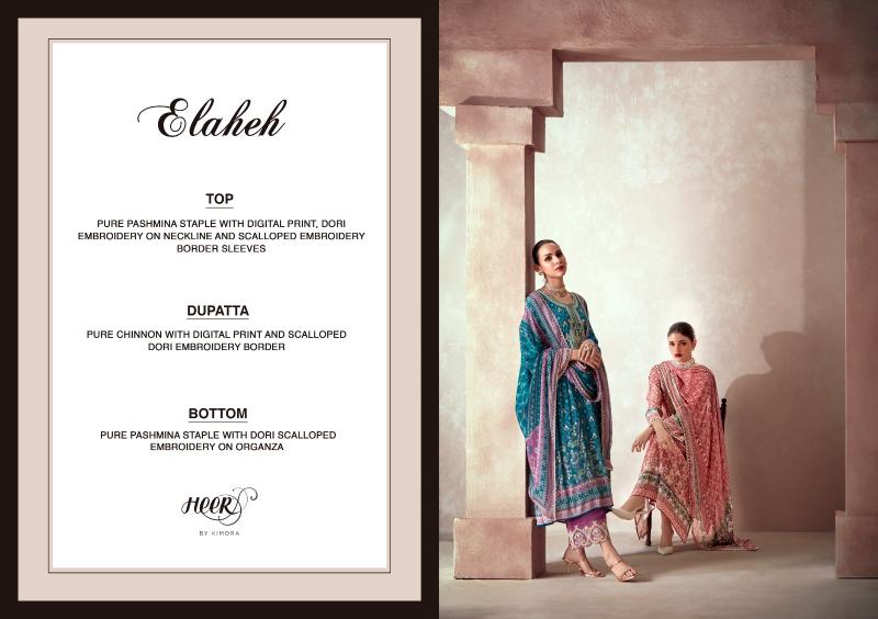 Kimora Heer Elaheh Pure Pashmina Digital Print Salwar Kameez Wholesale Catalog