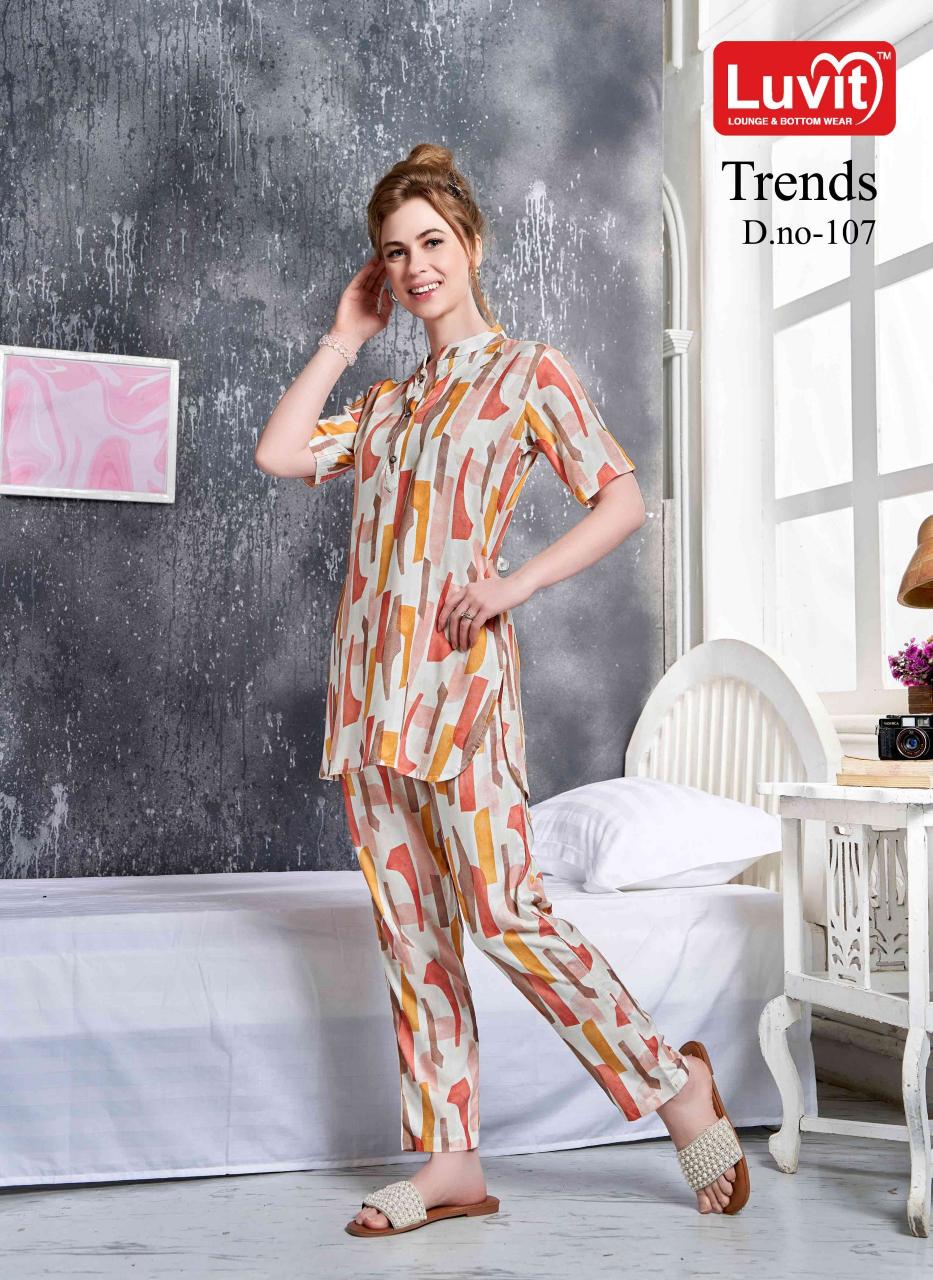 Luvit Trends Rayon Co-ord Set Wholesale Catalog